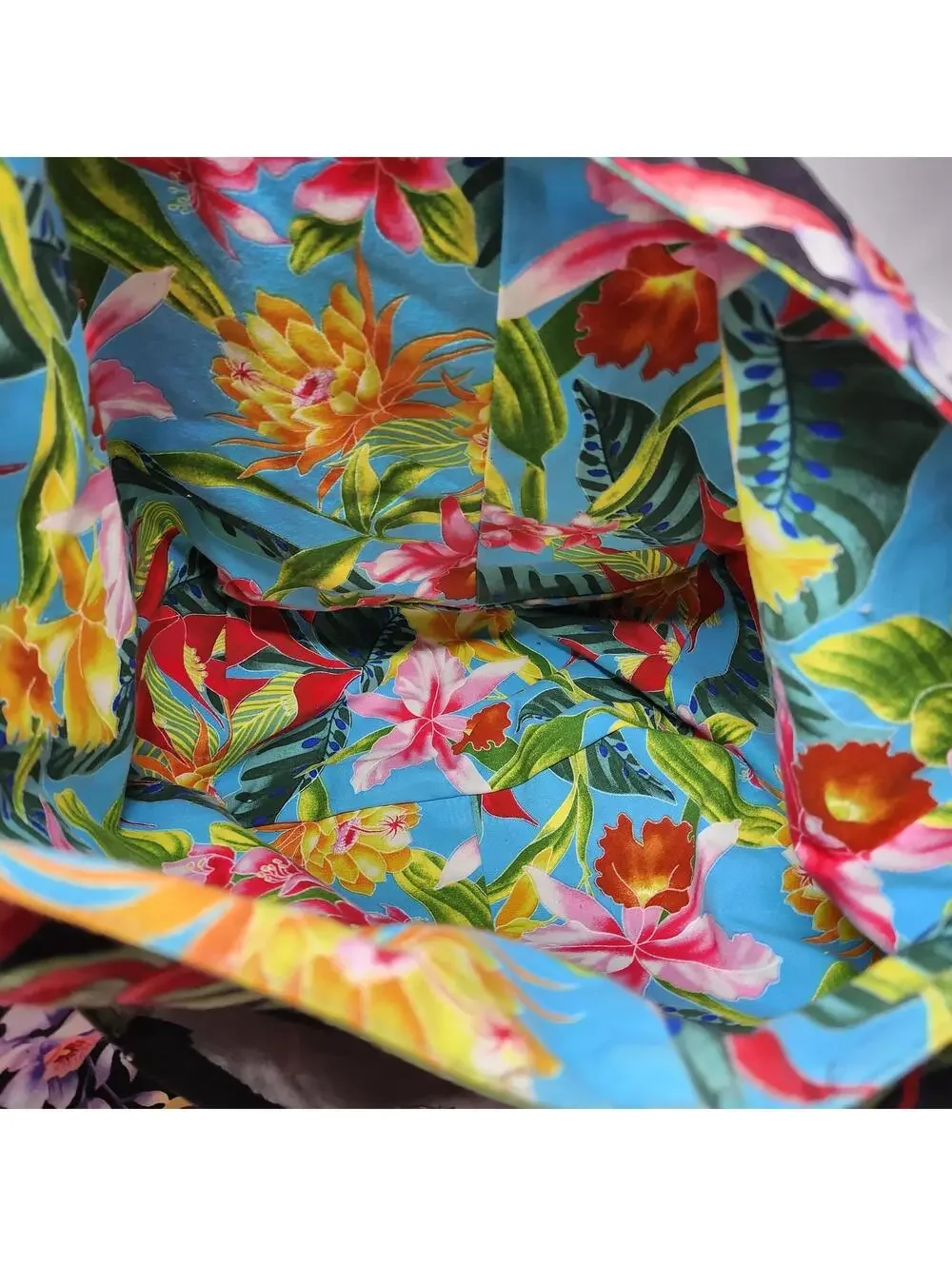 Nani Island Hawaii Tropical Floral Tote Bag Reversible Shoulder Bag